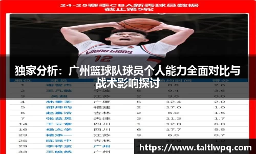 独家分析：广州篮球队球员个人能力全面对比与战术影响探讨