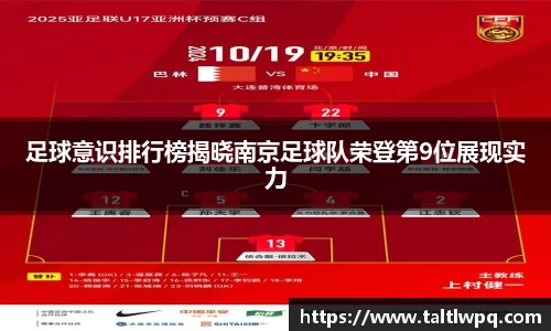 足球意识排行榜揭晓南京足球队荣登第9位展现实力
