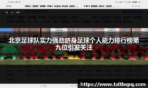 北京足球队实力强劲跻身足球个人能力排行榜第九位引发关注