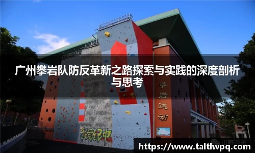 广州攀岩队防反革新之路探索与实践的深度剖析与思考